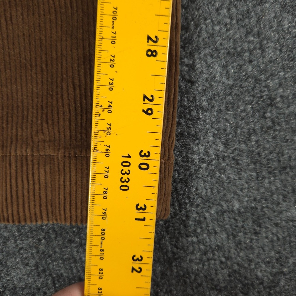 L.L. Bean Stretch Country Corduroy Pants Mens 33x32 (Fit 34x31) Brown - Picture 7 of 14